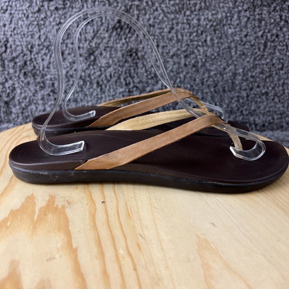 OluKai Brown Tan Sandals - Picture 5 of 9